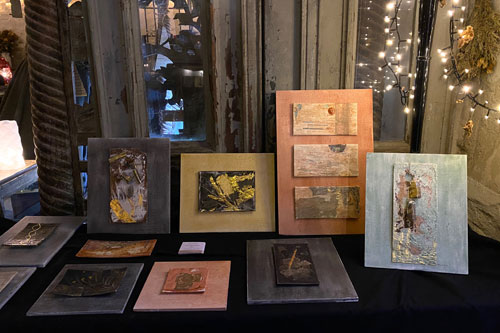 Ausstellung der Goldbilder von Paula Moreike auf dem Advent- und Weihnachtsmarkt Ausstellung der Goldbilder von Paula Moreike auf dem Advent- und Weihnachtsmarkt