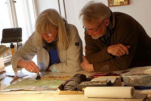 Paula Moreike & Wolf Haussner im Atelier