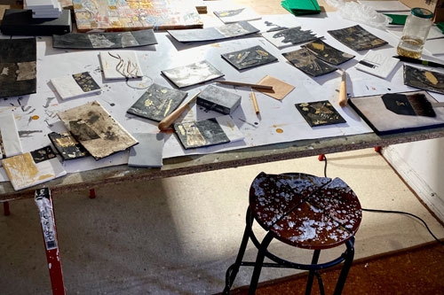 Paula Moreikes Arbeitsplatz