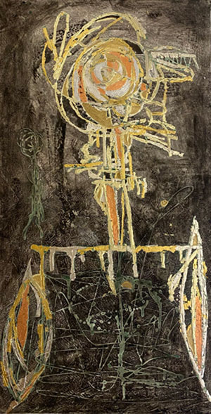Goldbild, Streitwagen 2021 · 37,5x72